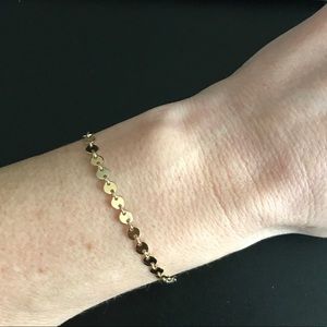 14k Gold Filled Disc Chain Bracelet